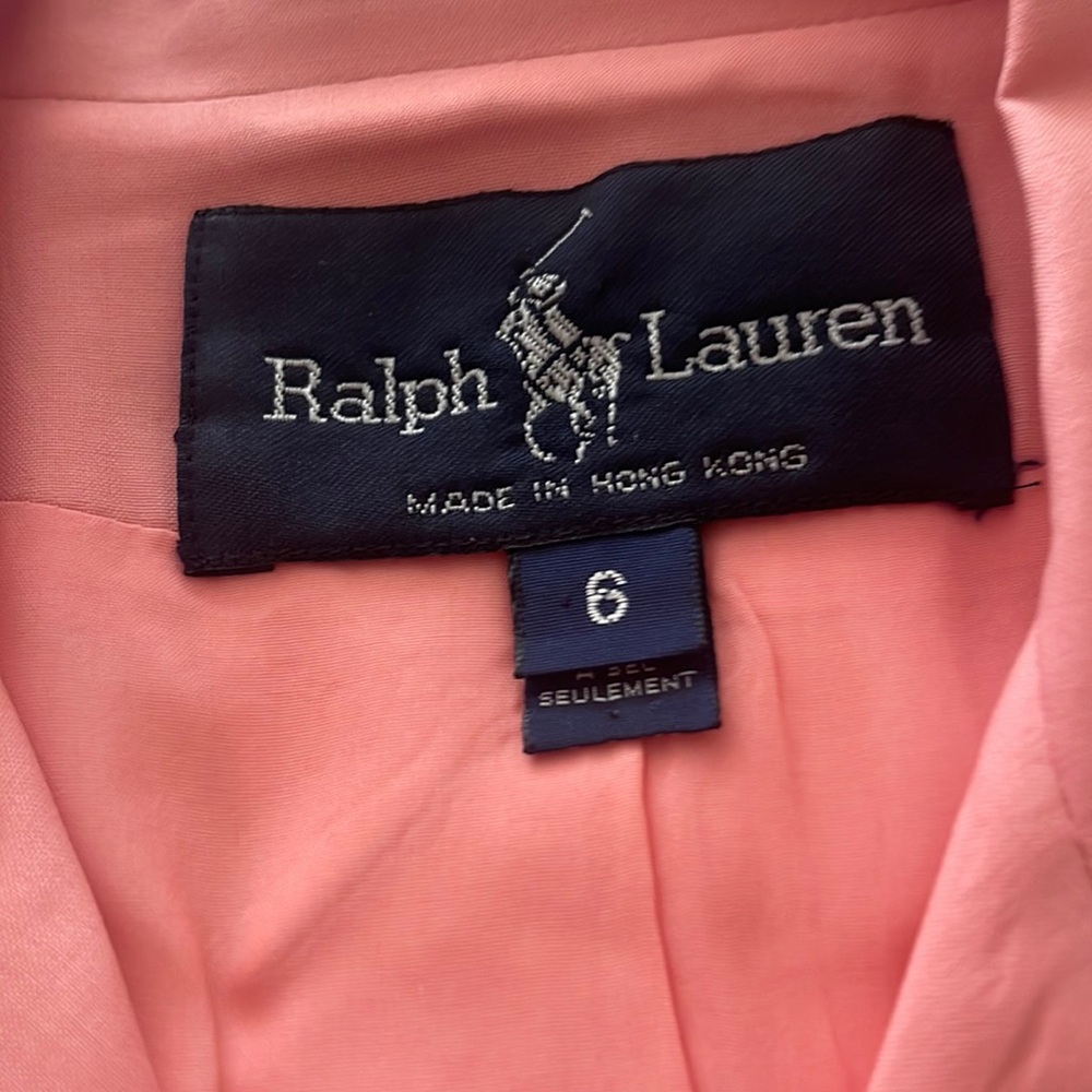 Ralph Lauren all silk, pants and matching jacket, fully lined.26 inch waist